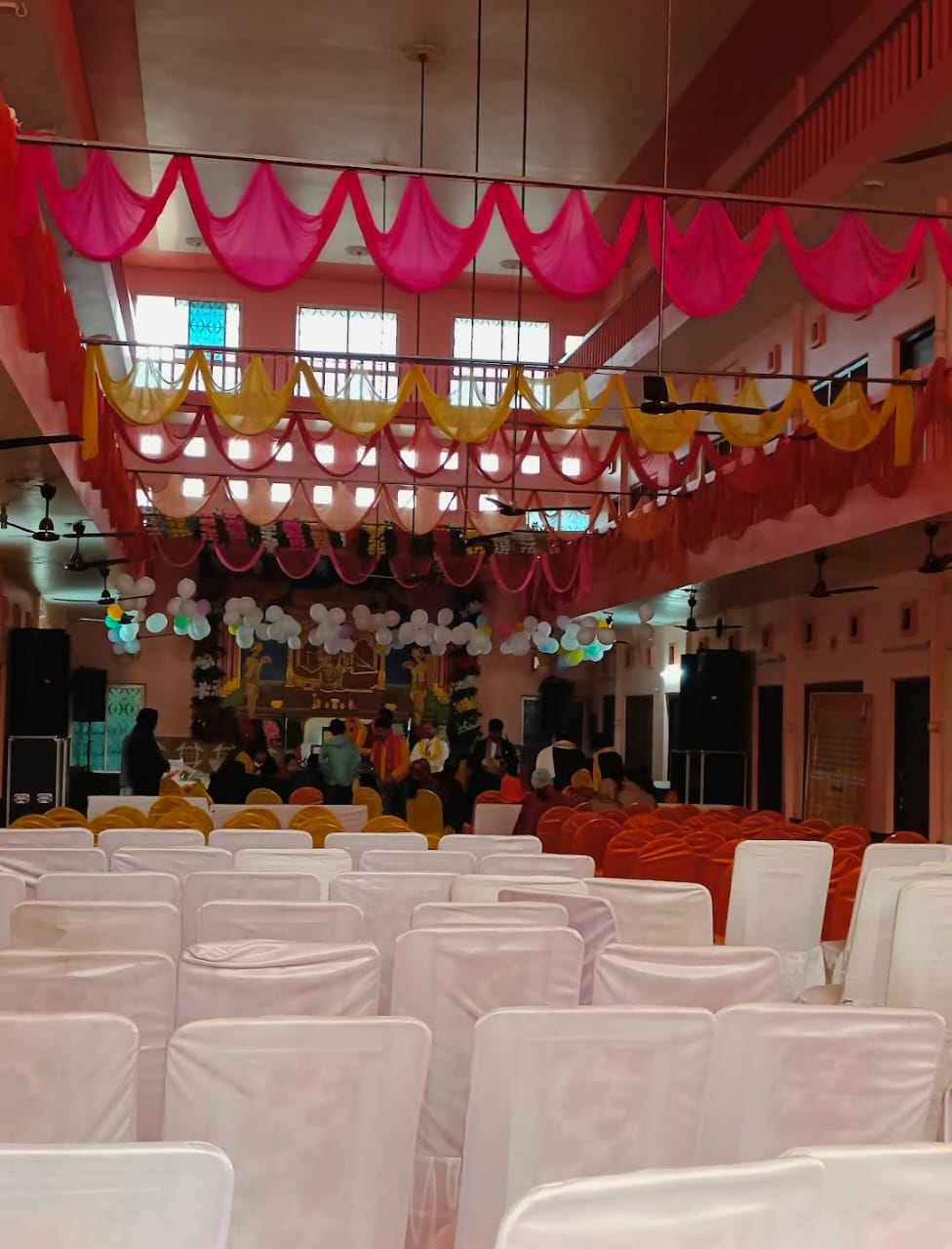 Sri Janaki Mahal Trust reception desk ready for check-in